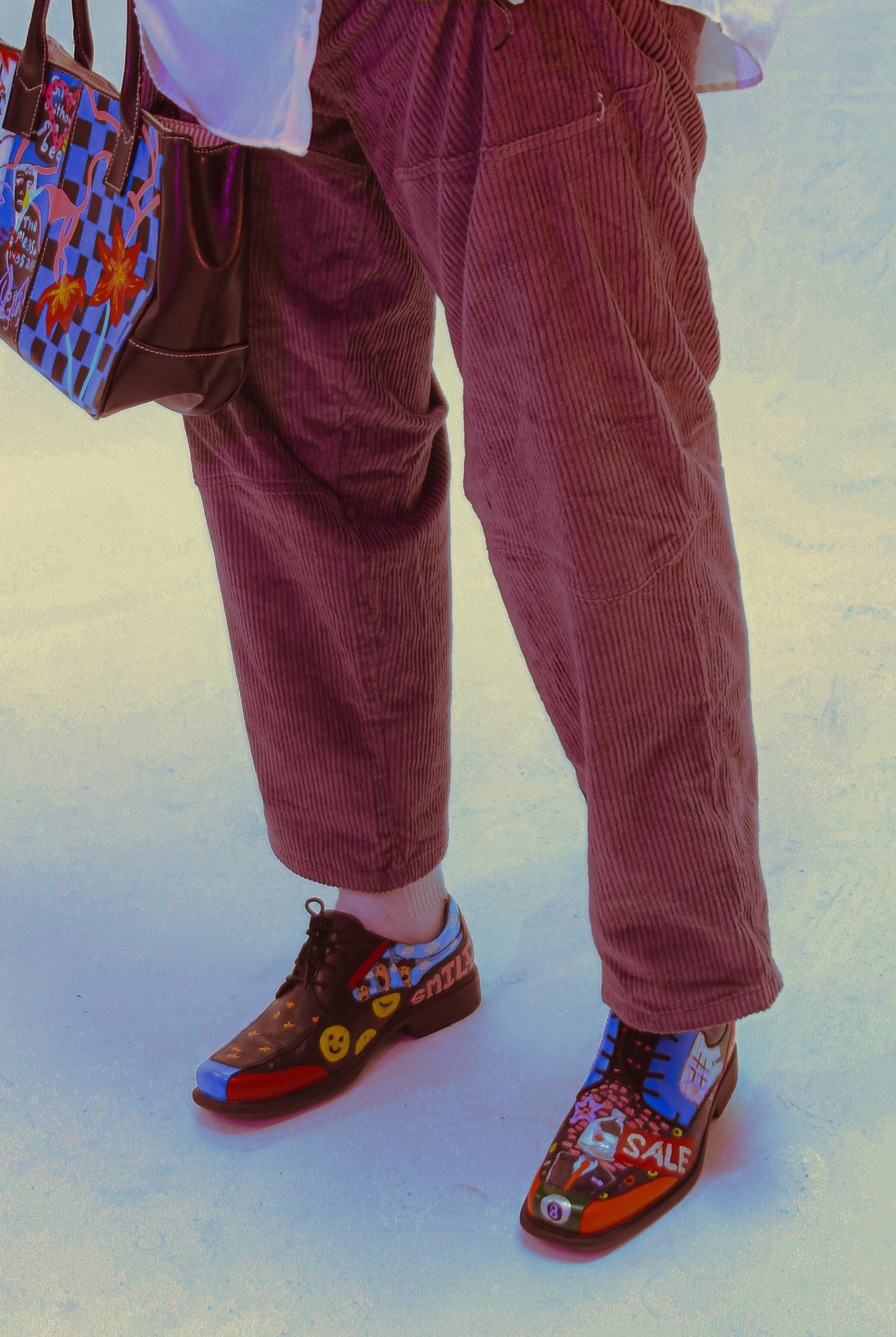 “Grilled” dress shoe