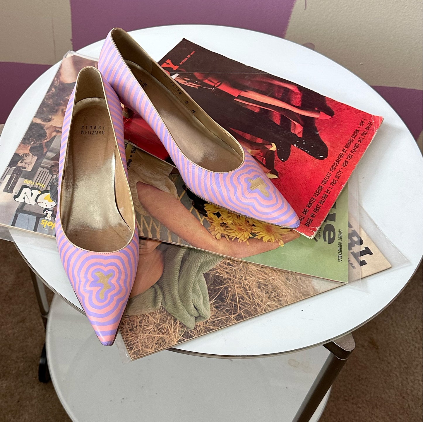 “Eye Candy” kitty heels