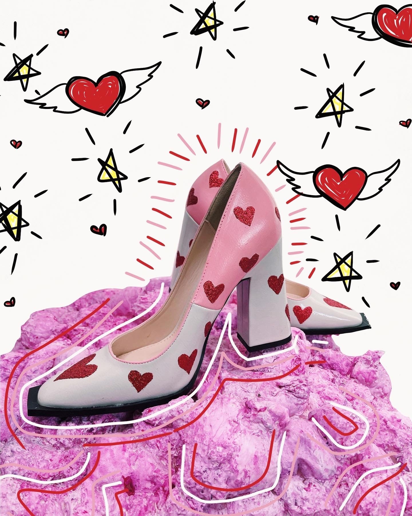 "Heartbreak Motel" hammer toe heels