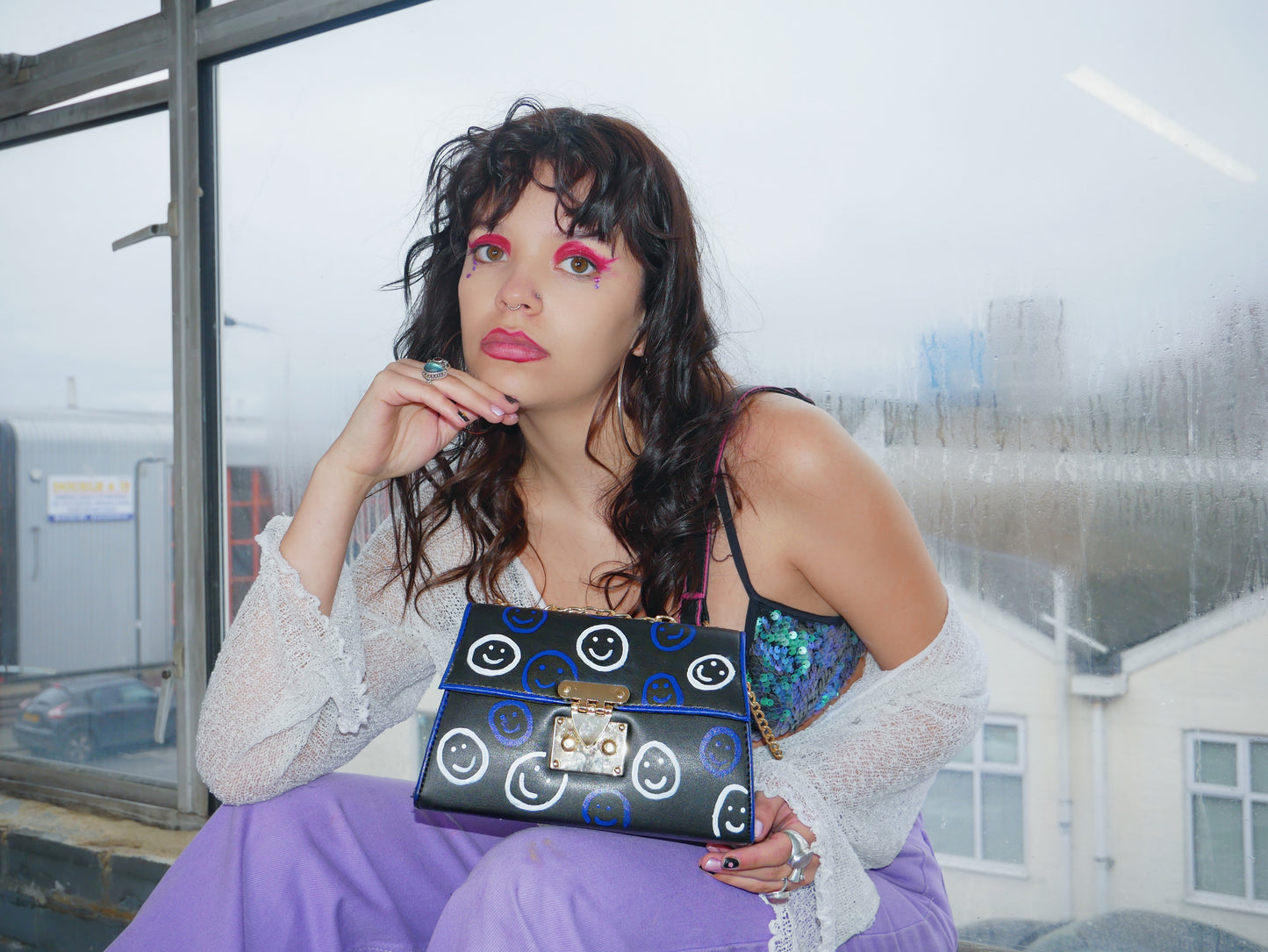 "Right Side of the Bed" chained bag