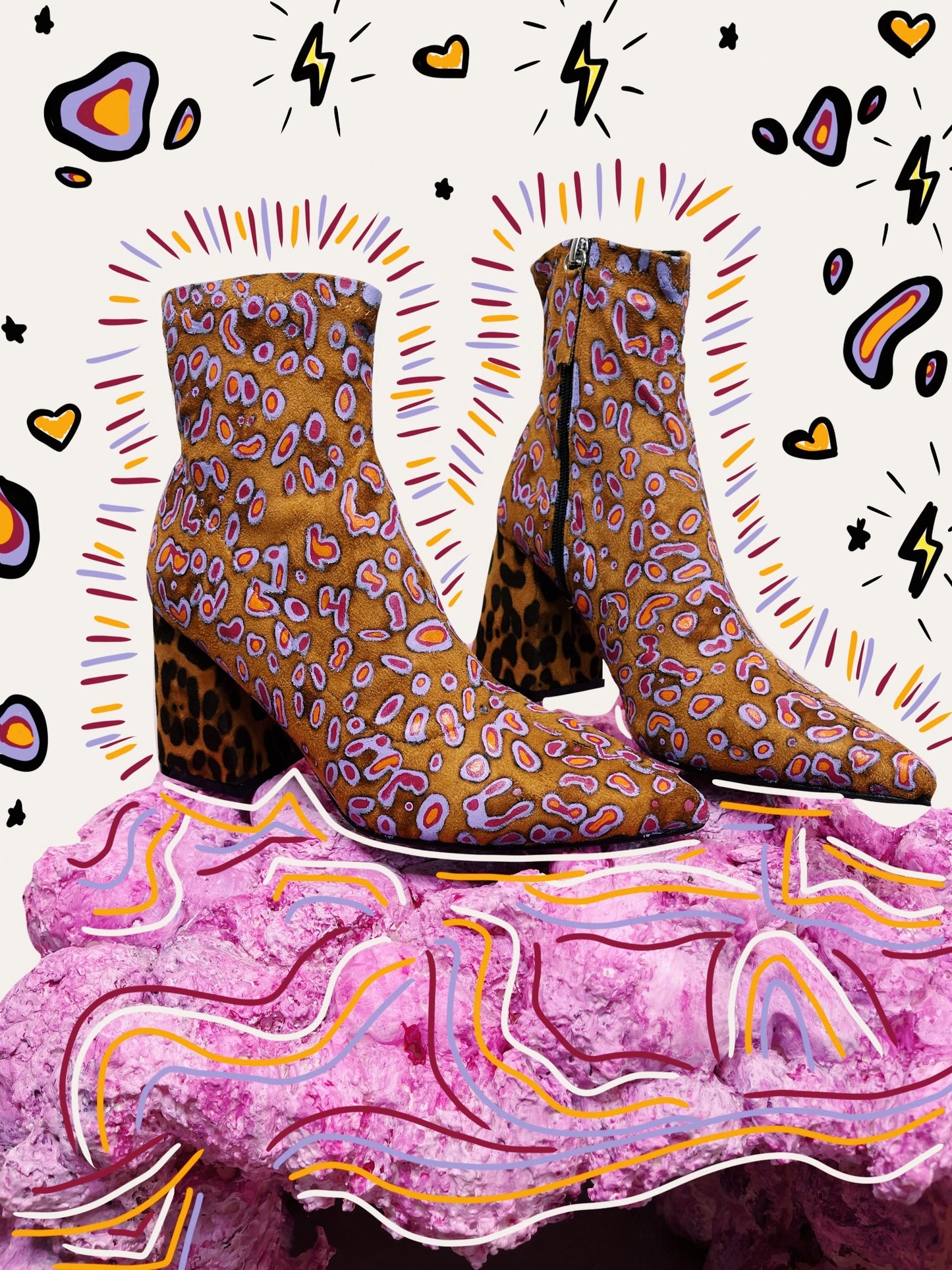 "Cat Fight" boots