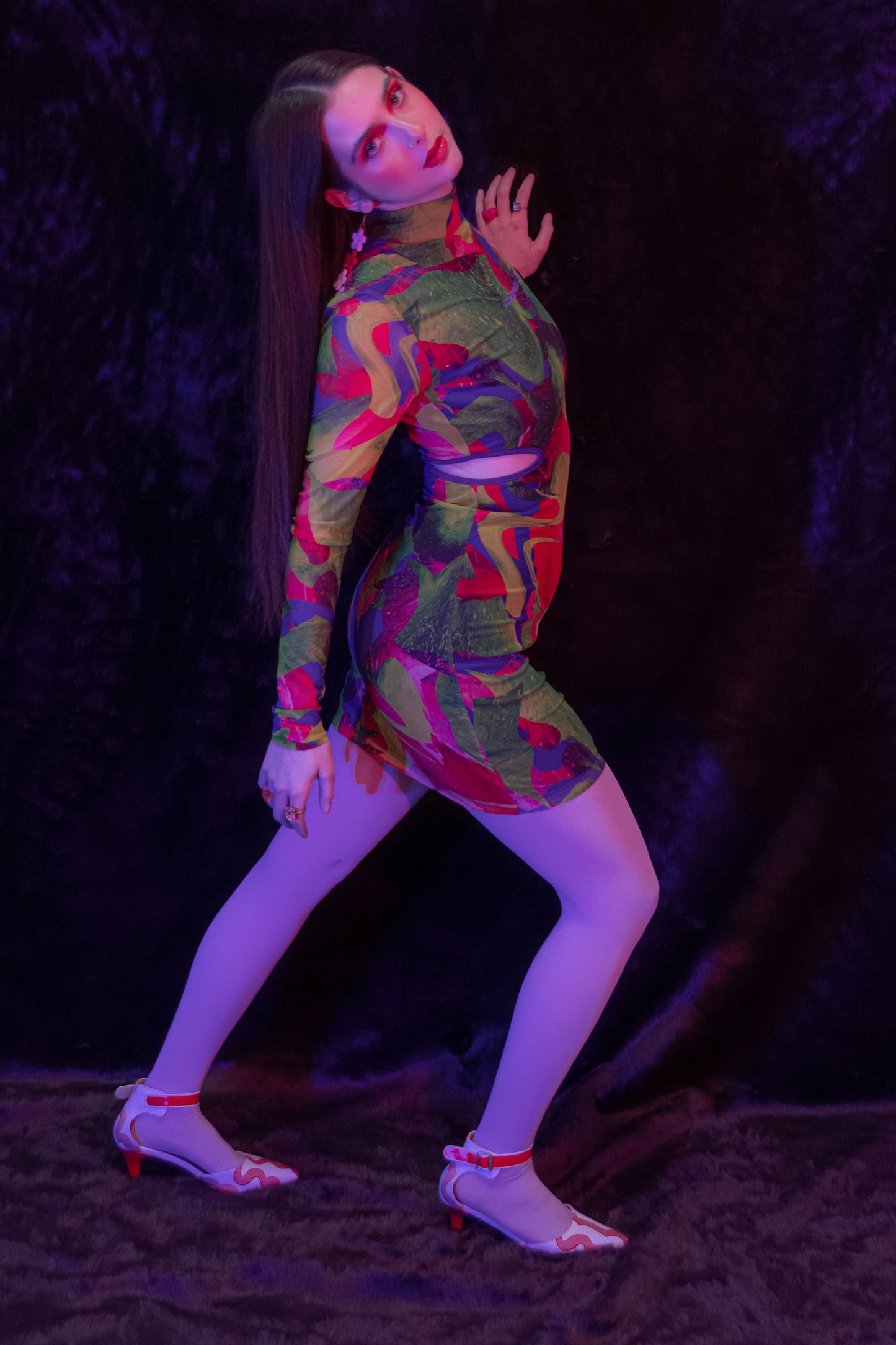 “Cinnamon Heart” kitty heels