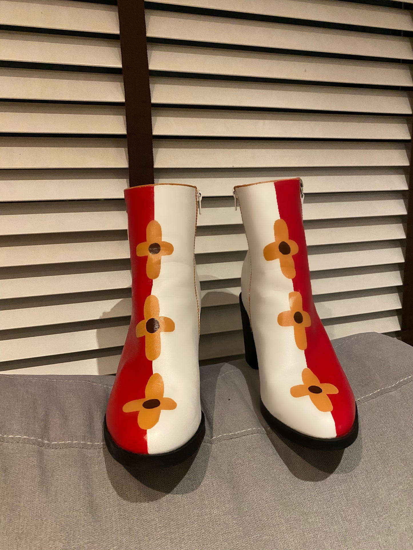 “Seeing red” boots