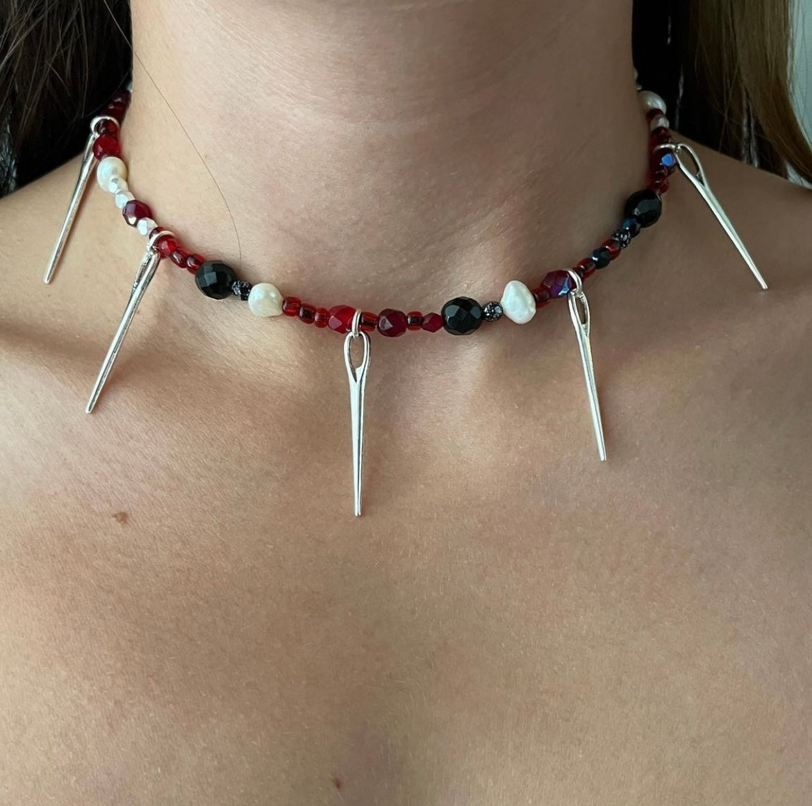 “Pierced” necklace