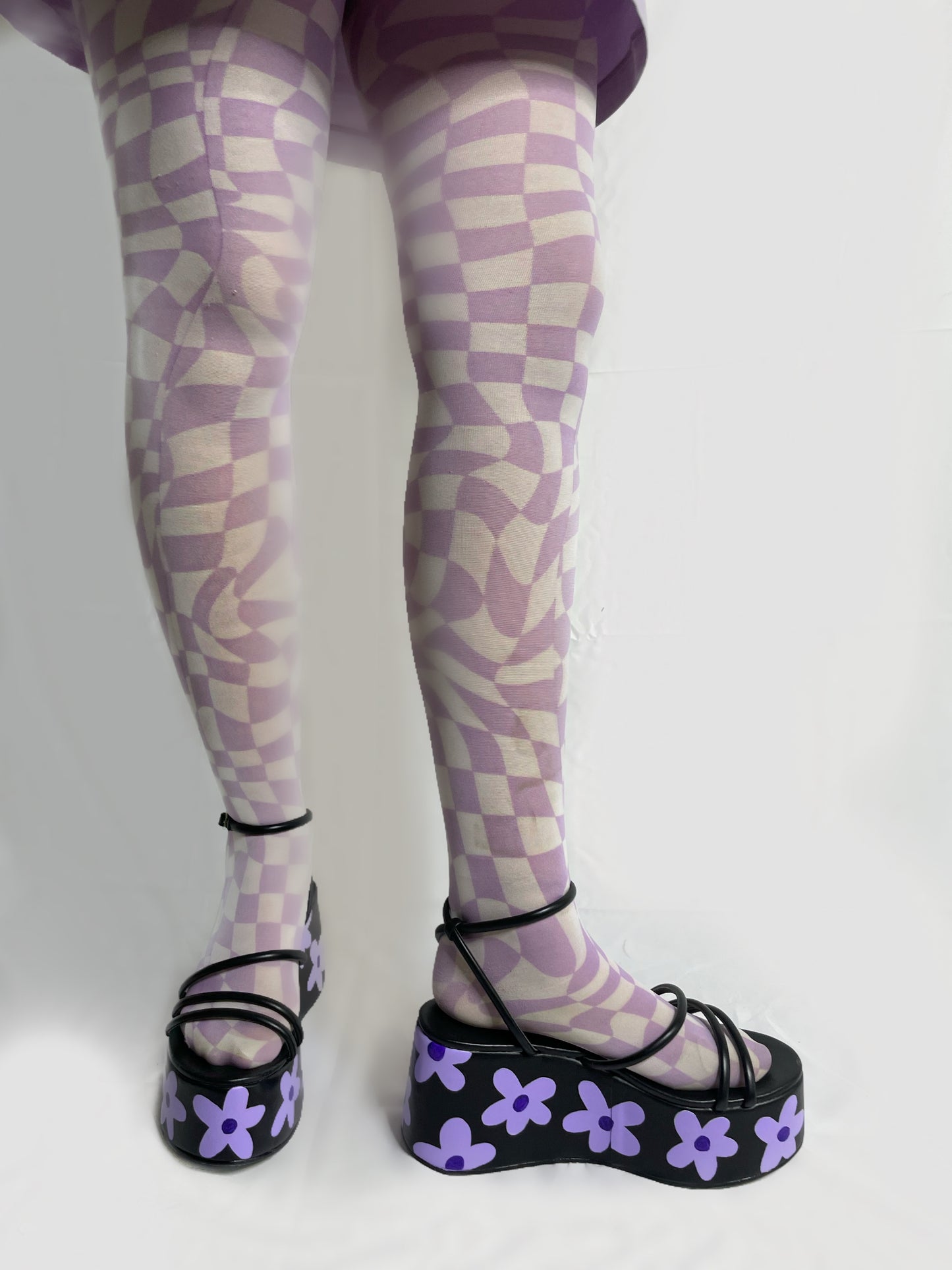 “Little Miss Lilac” platform sandals