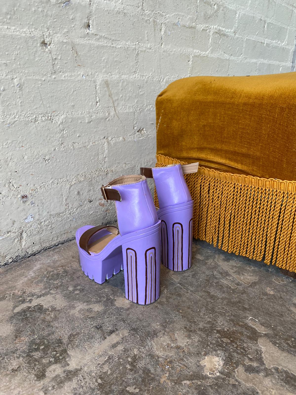 “Watch it” platform heels