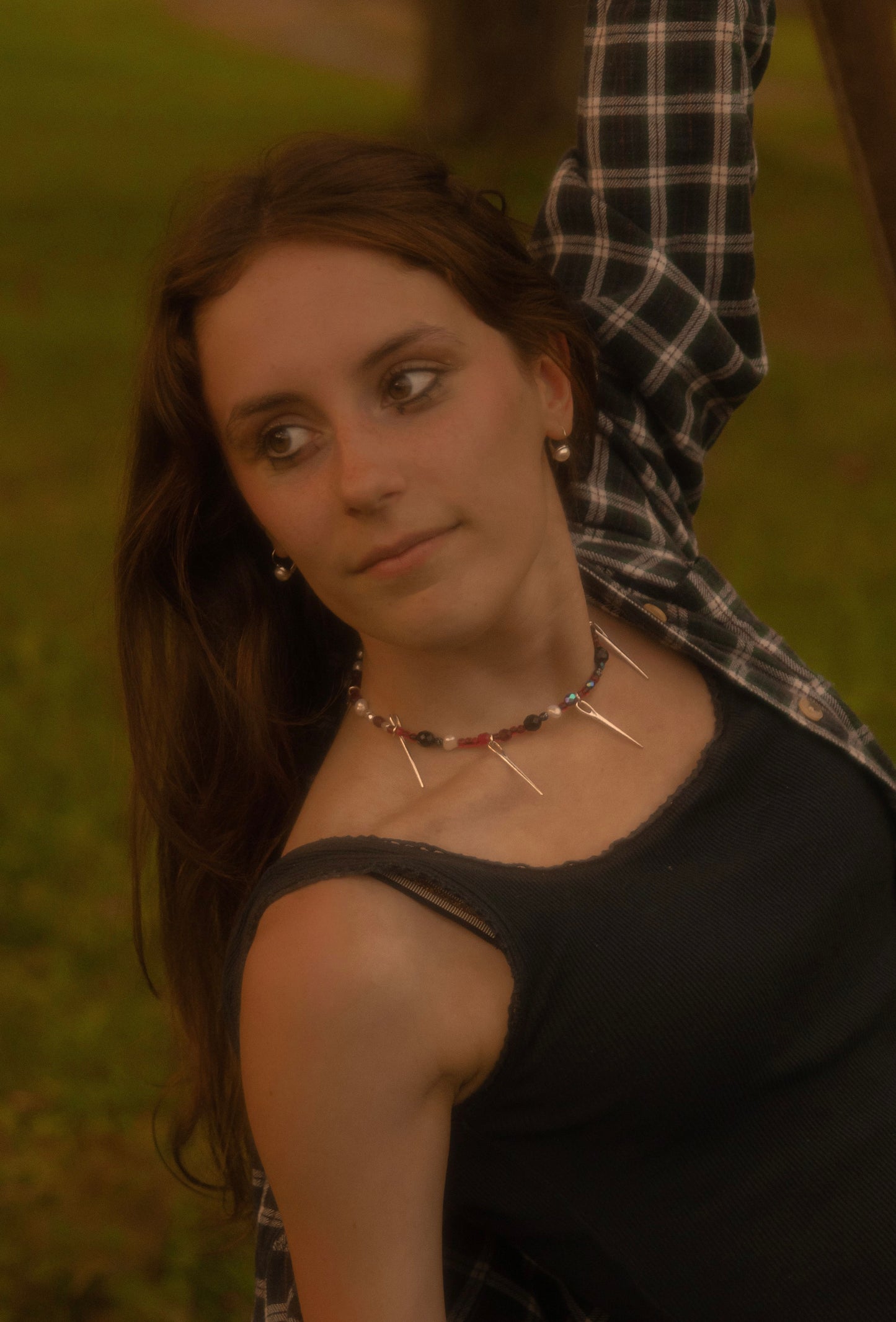 “Pierced” necklace