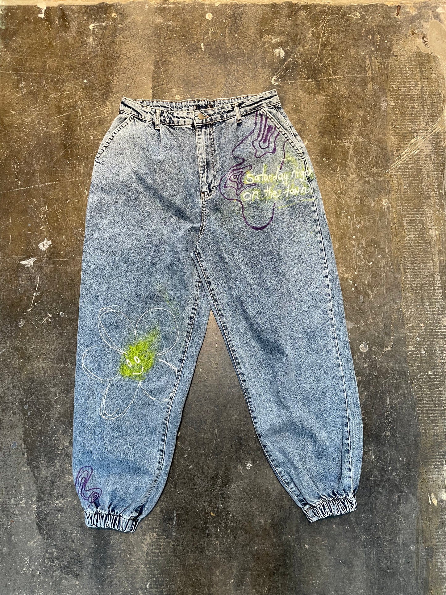 On the town baggy jeans