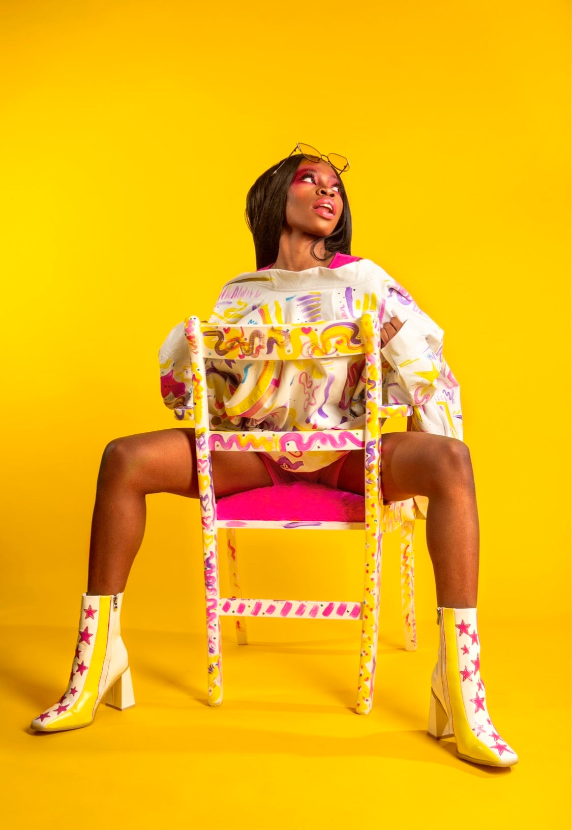 “Rocket Girl” modern go go boots