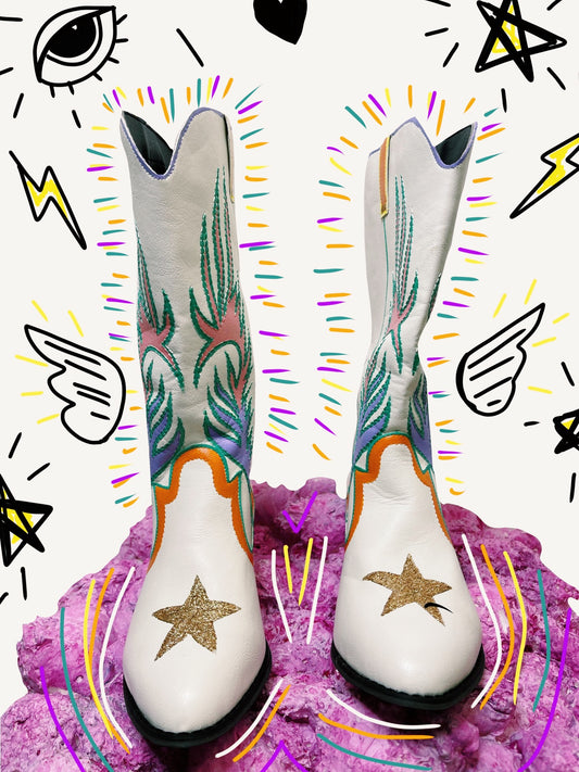 "Run Wild" cowboy boots