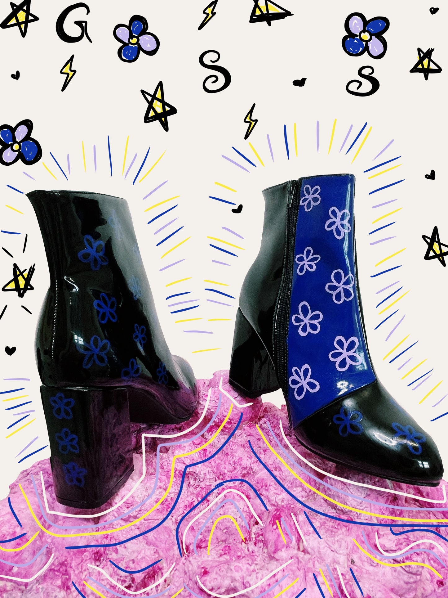 "Midnight Stroll" boots