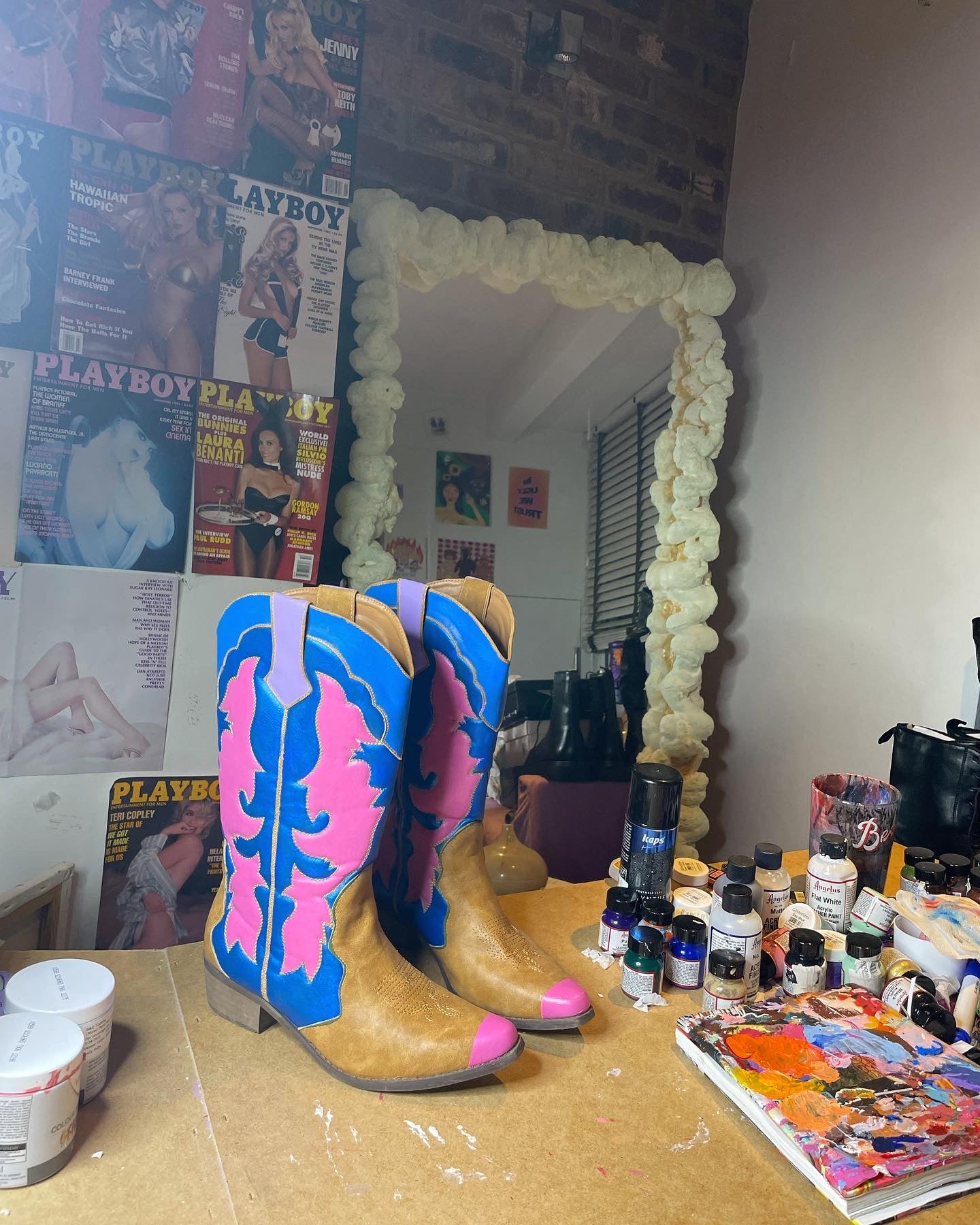 SS23 “Reverse Cowgirl” cowboy boots