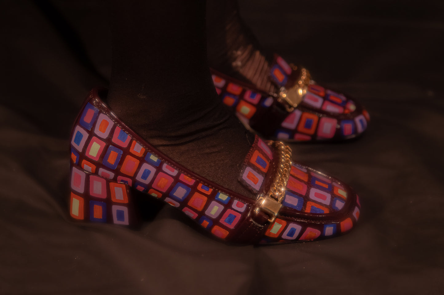 “Social Butterfly” heeled loafers