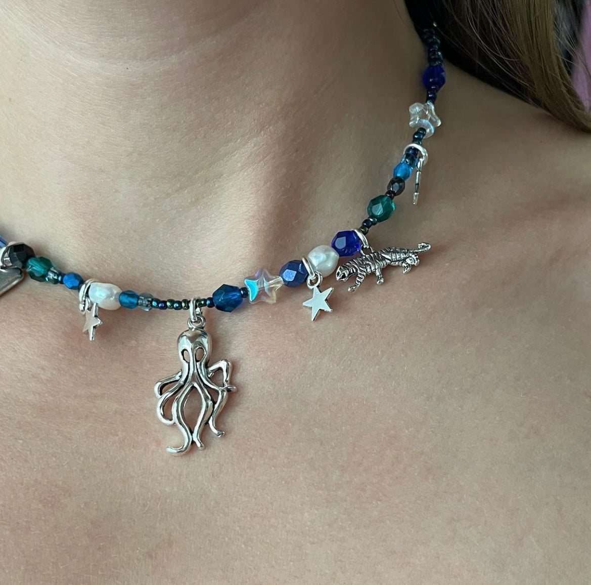 “Deep Blue” necklace