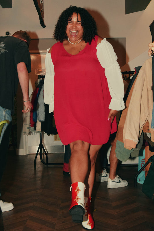 “Seeing red” boots