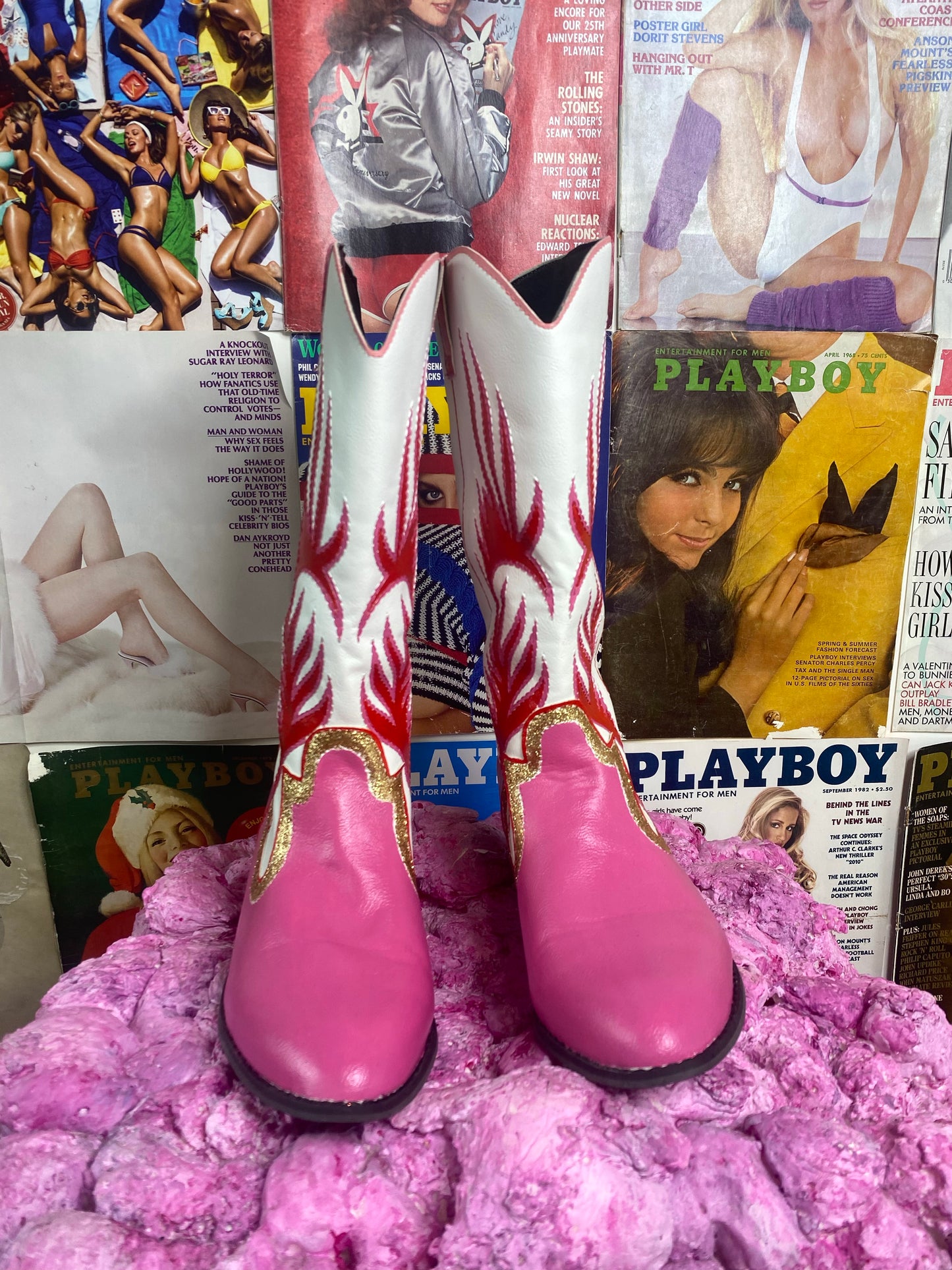 “Pink Lady” Cowboy boots